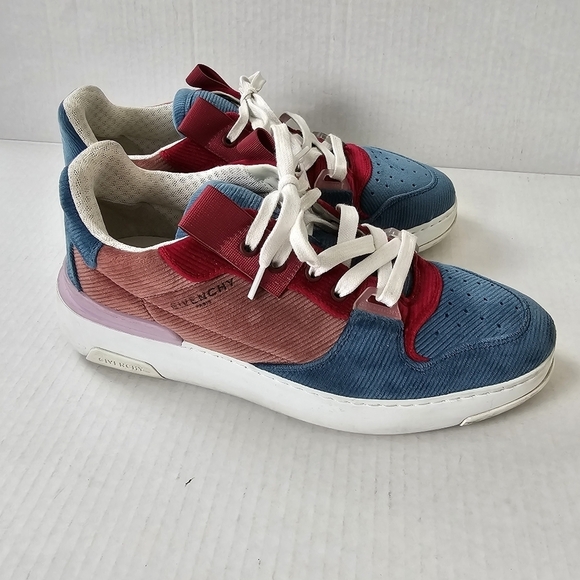 GIVENCHY WING Multicolor Cord Velvet Sneakers Size 39 - Picture 2 of 16